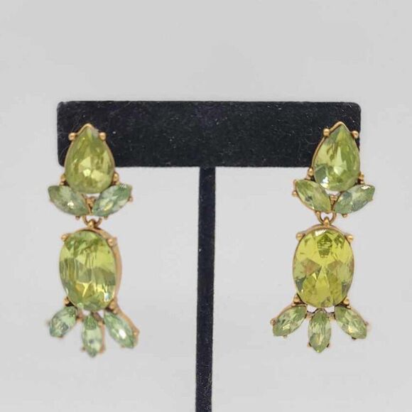 J. Crew Gold and Green Frog Earrings - Picture 5 of 7